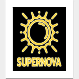 supernova sun star explosion Posters and Art